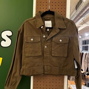 Avec Les Filles Olive Military Jacket